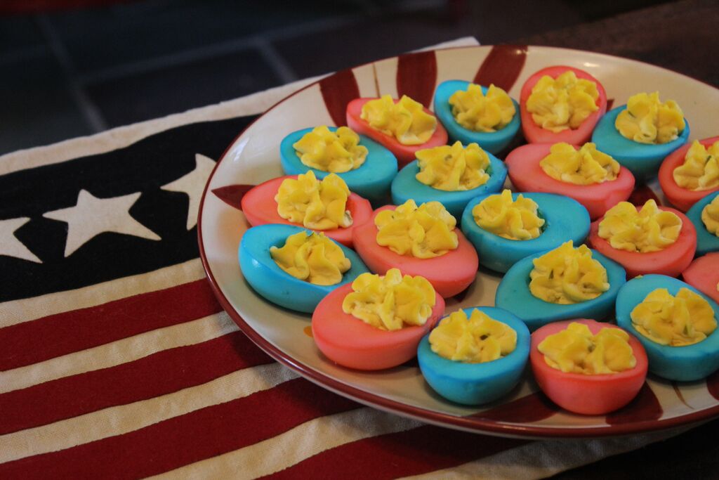 Red, White & Blue Deviled Eggs temptations® by Tara