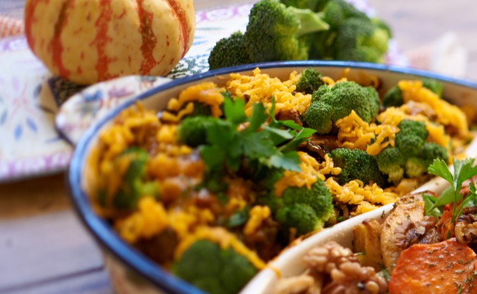 Broccoli and Cheddar Potato Bake